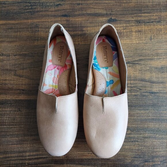 NWOT Born Sebra Leather Flats - Picture 2 of 6